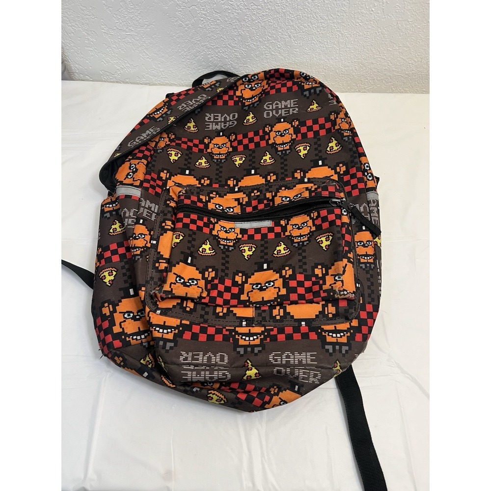 FNAF Bookbag Backpack Five Nights at Freddy's Game Over Fazbear Unisex 20 X 15